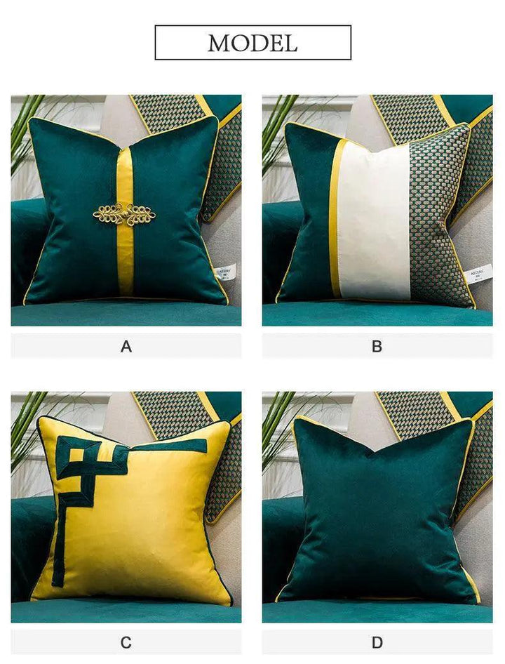 Luxury Velvet Teal Green Cushion Pillow Covers - Mishastyle