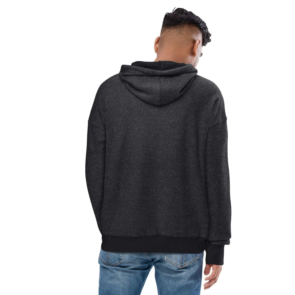 Men sueded fleece hoodie - Mishastyle