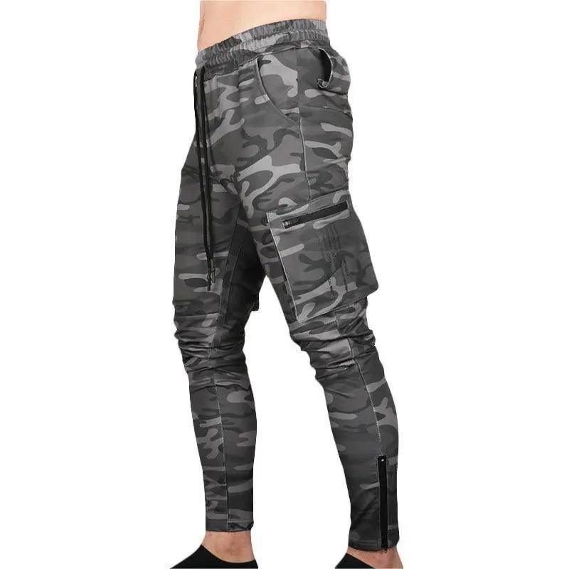 Men's Cotton Multi-pocket Sports Pants - Camouflags - Mishastyle