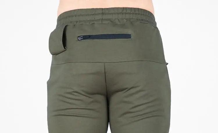 Men's Cotton Multi-pocket Sports Pants - Green - Mishastyle