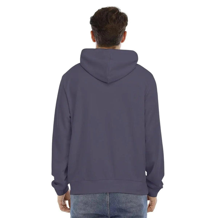 Men's Hoodie With Placket Double Zipper - Mishastyle