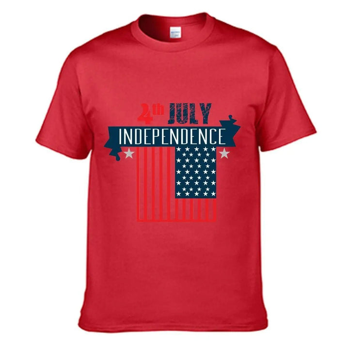 Men's Indepenence Round Neck T-shirt - Mishastyle