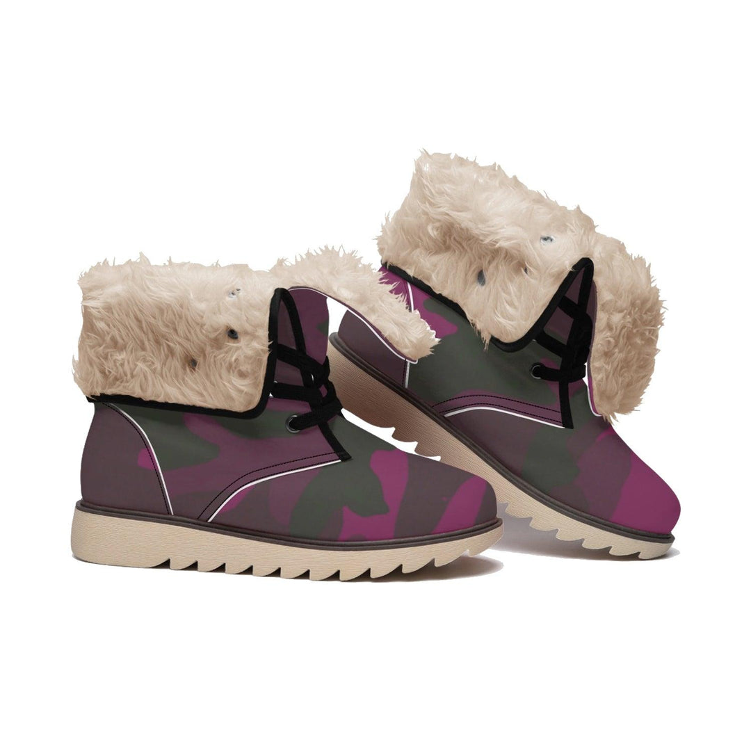 MISHA Cotton-pad Fur Lining Boots - Red Army - Mishastyle