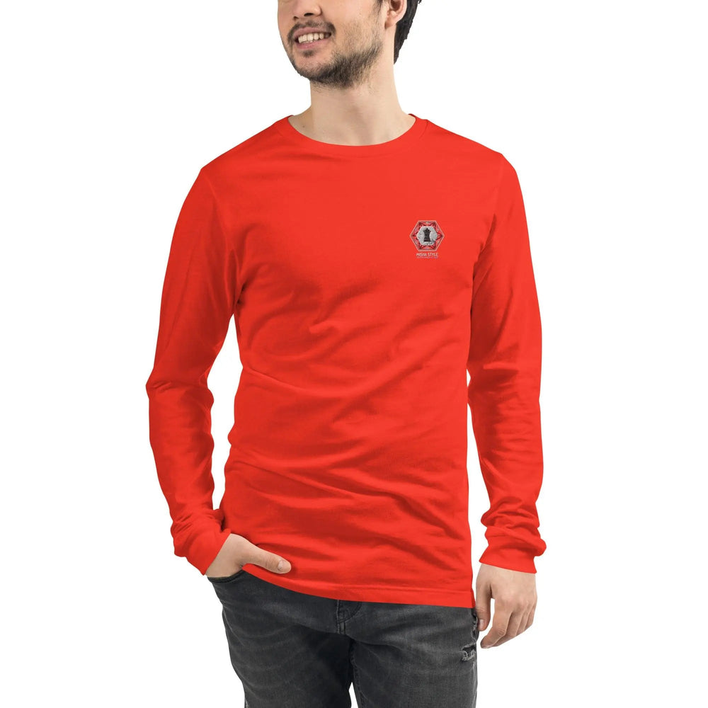 MISHA Men Long Sleeve Sweaters - Red - Mishastyle