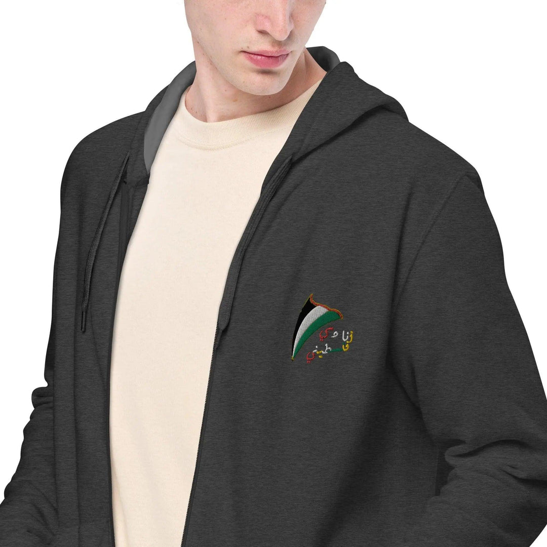 MISHA Unisex basic zip hoodie - Gray - Mishastyle