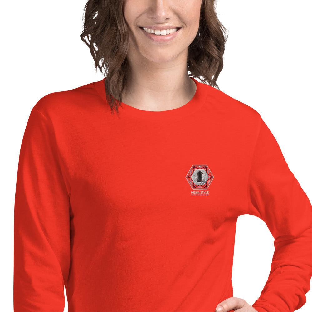MISHA Women Long Sleeve Sweaters - Red - Mishastyle