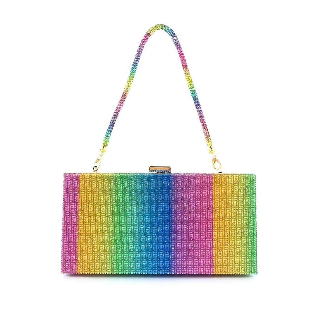 MISHASTYLE Rainbow Diamond Handbag - Mishastyle