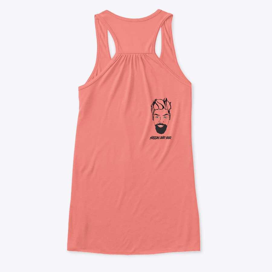 MISHASTYLE To Hassan Bar Bar Tank in Coral - Mishastyle