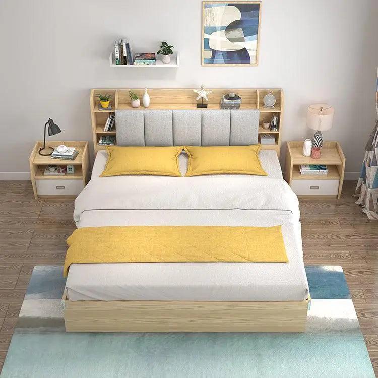 Modern Bedroom Soft Storage Bed - Mishastyle