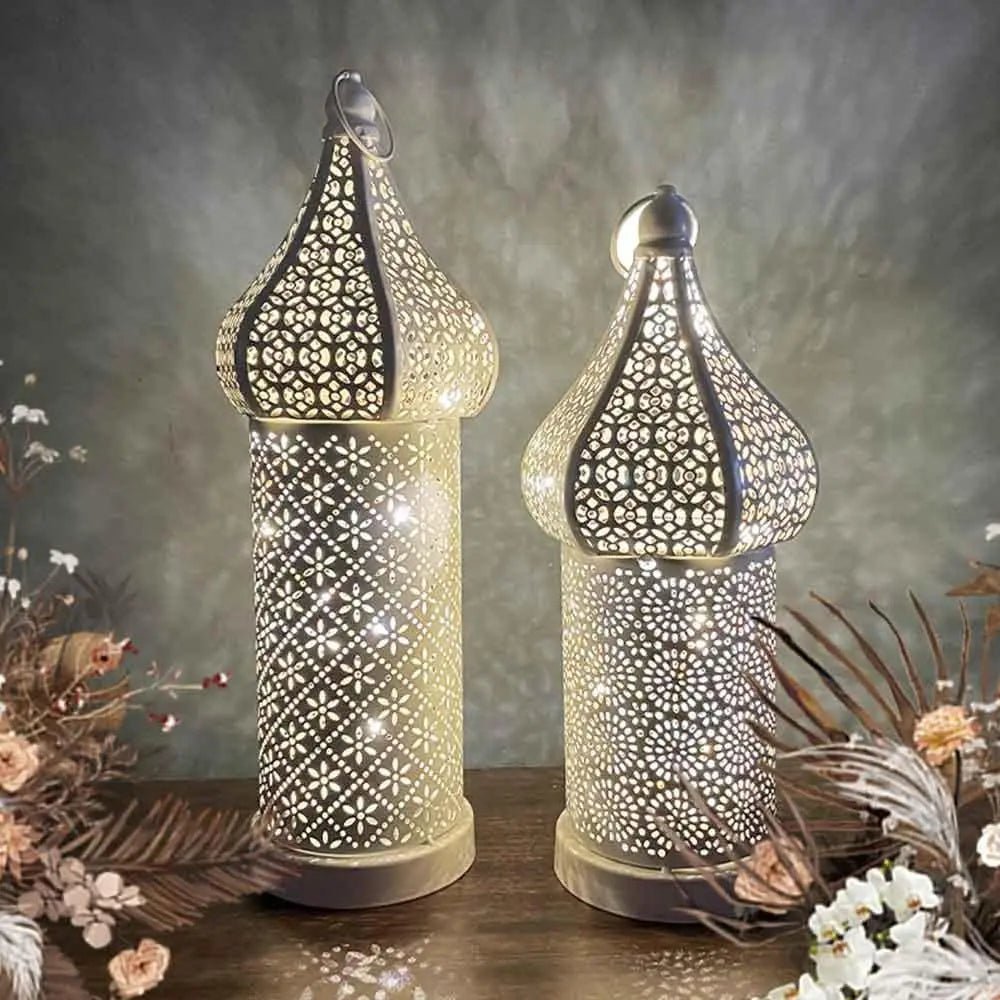 Morocco White Lamp Decoration - Mishastyle