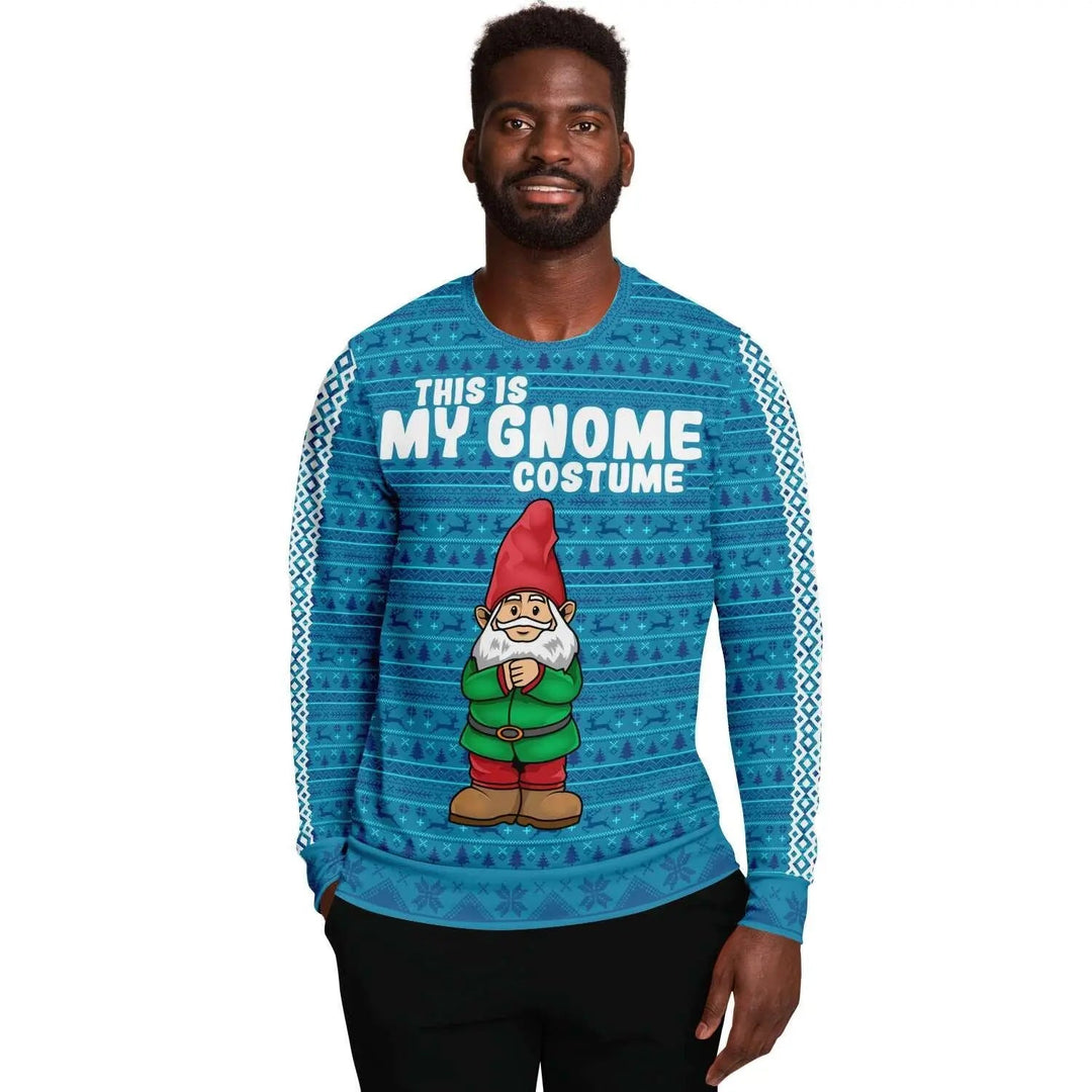 My Gnome Santa Christmas Men Sweater - Turquoise - Mishastyle