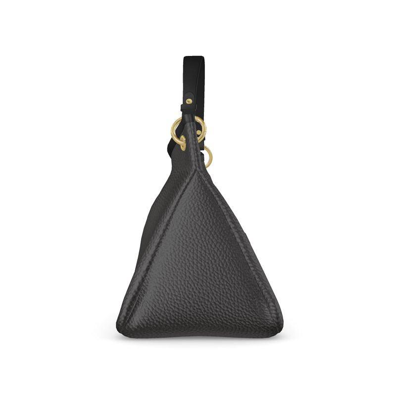 Nappa leather Talbot bag - Royal Black - Mishastyle