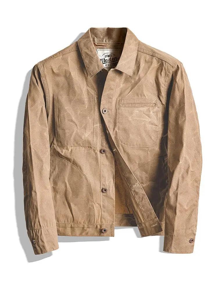 Oil Wax Men Vintage Casual Jackets - Mishastyle