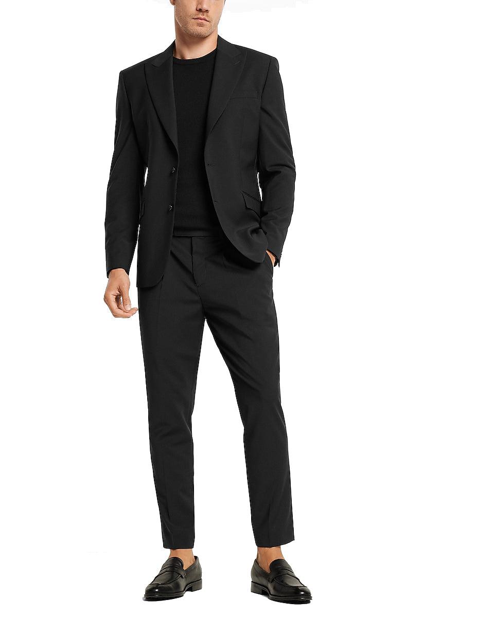 Slim Black Modern Tech Suit Jacket - Mishastyle