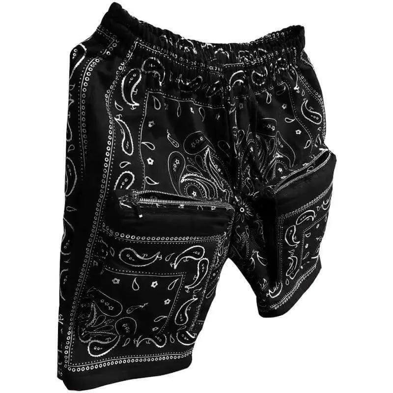 Slim Fit Zipper Pockets Shorts - Mishastyle