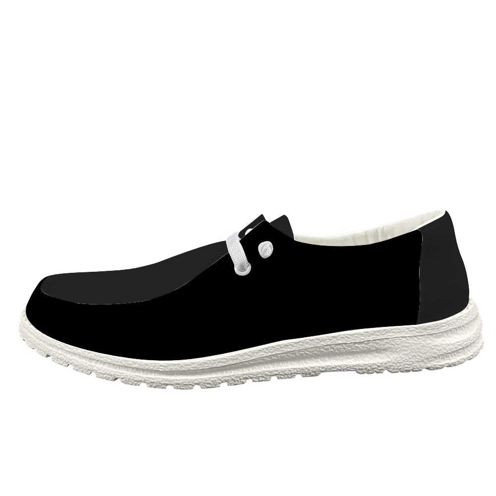 Slip-on Loafers Shoes - Black - Mishastyle