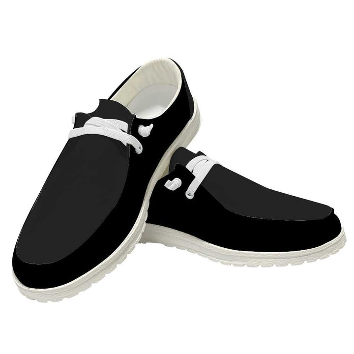 Slip-on Loafers Shoes - Black - Mishastyle