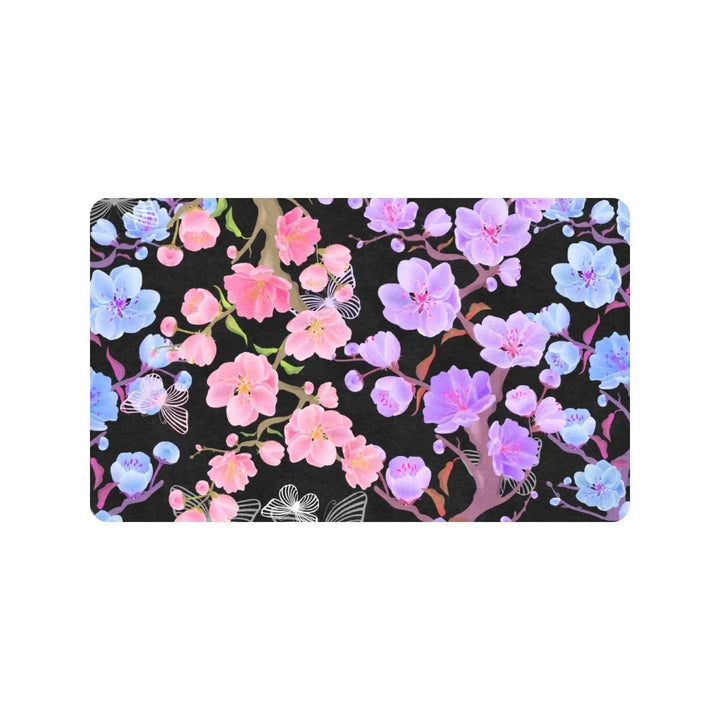 Spring Floral Rubber Rooms Rug - Mishastyle
