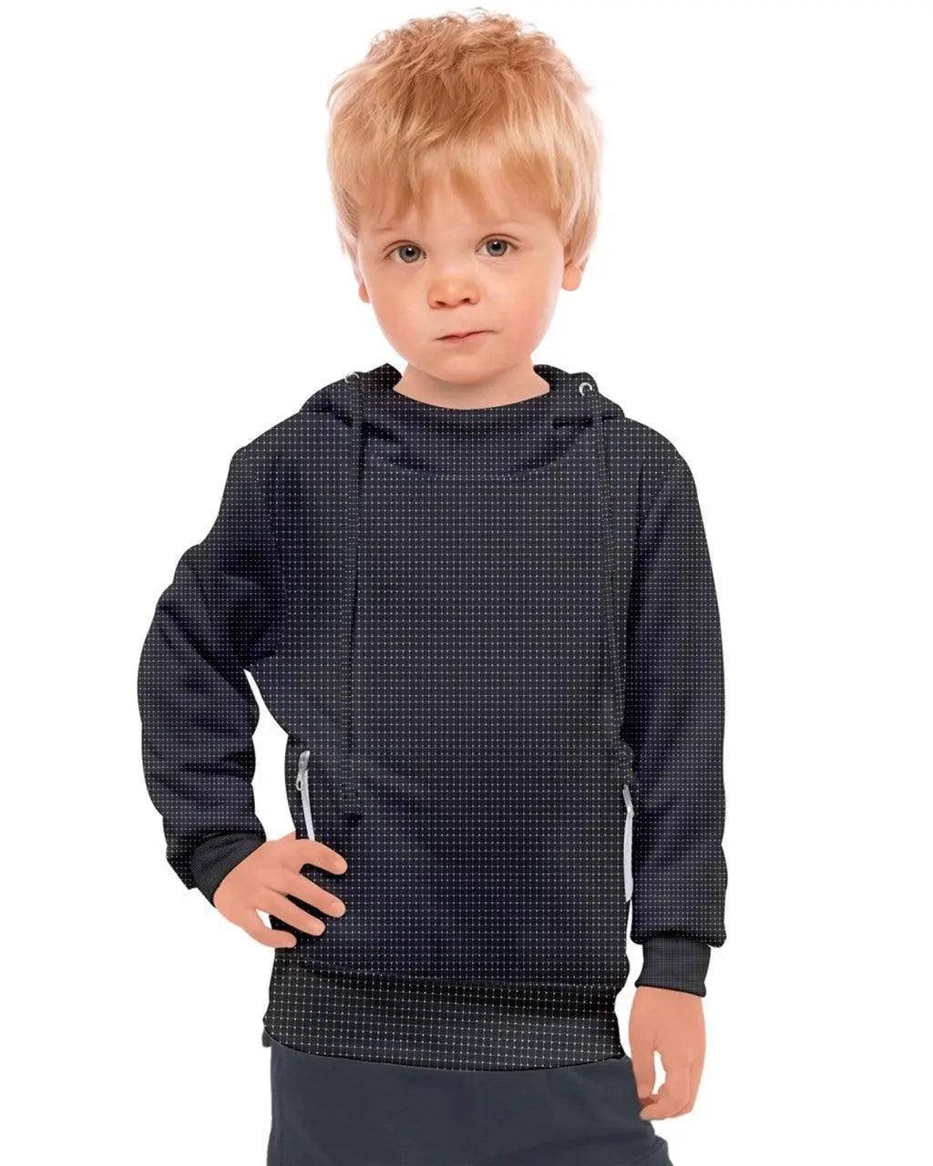 Striped Kids' Hooded Pullover - Mishastyle