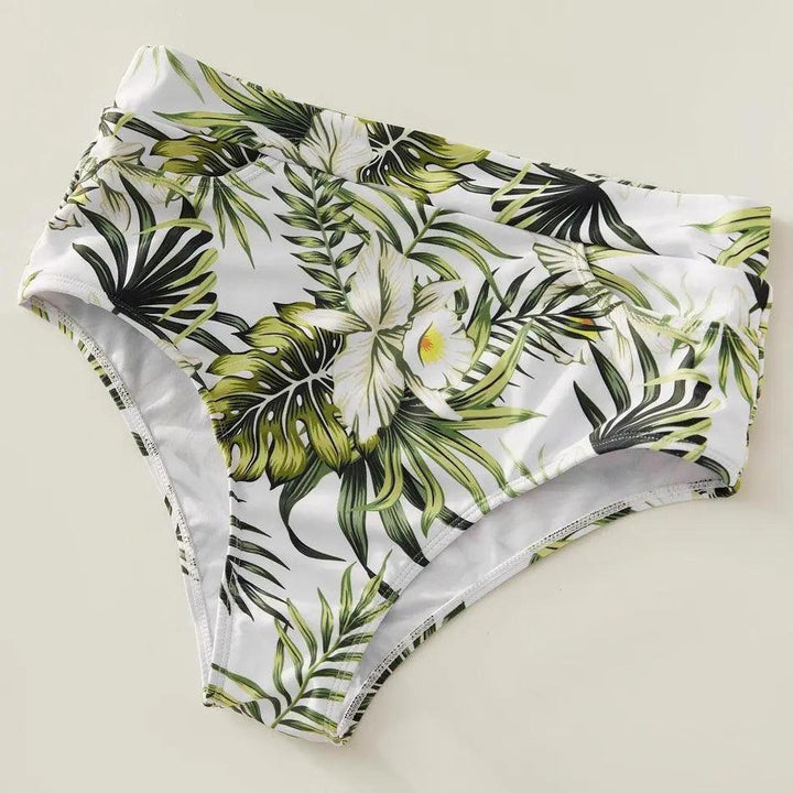 Summer Tankini Palm Leaf Family Matching Swimsuit - Mishastyle