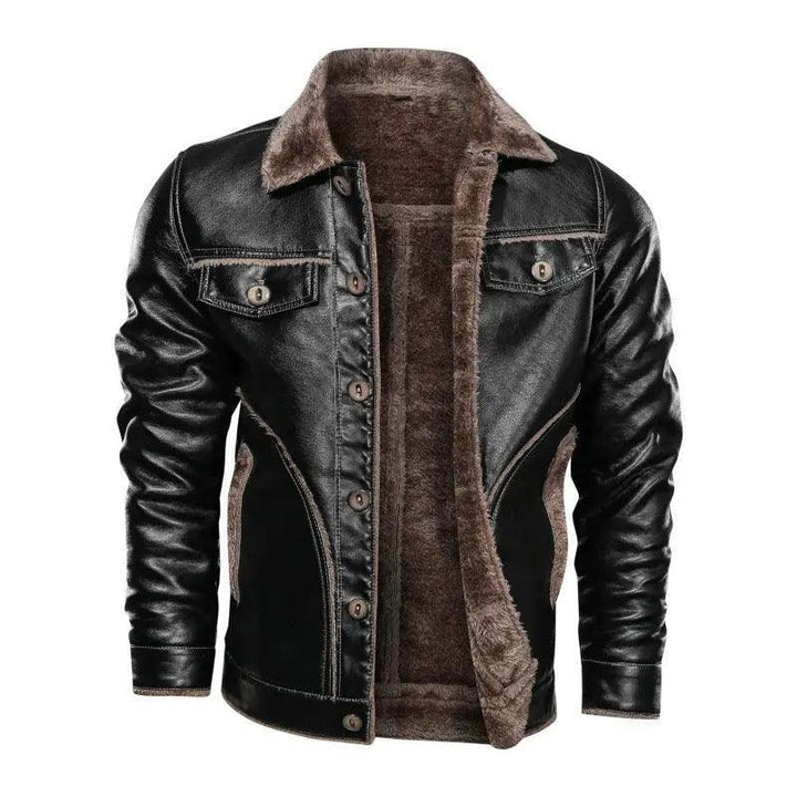Thickening Warm Leather Jackets - Mishastyle