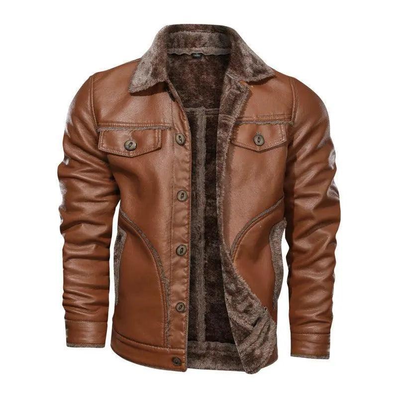 Thickening Warm Leather Jackets - Mishastyle