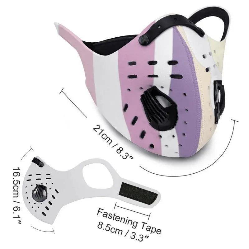 Unisex Reusable Face Mask With Breather Valve - Mishastyle