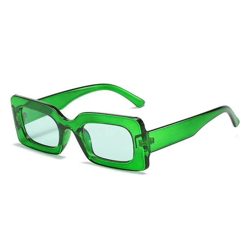Vintage UV400 Rectangle Frame Sunglasses - Mishastyle