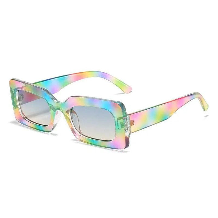 Vintage UV400 Rectangle Frame Sunglasses - Mishastyle