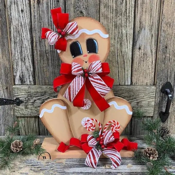 Wooden Decor Snowman Santa Claus Elf Decoration - Mishastyle