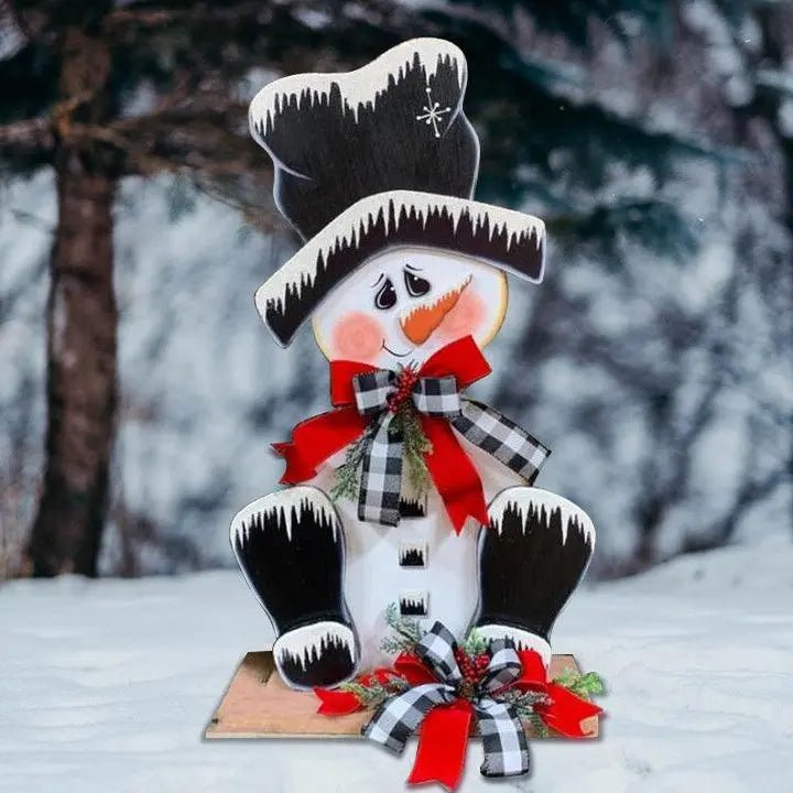 Wooden Decor Snowman Santa Claus Elf Decoration - Mishastyle