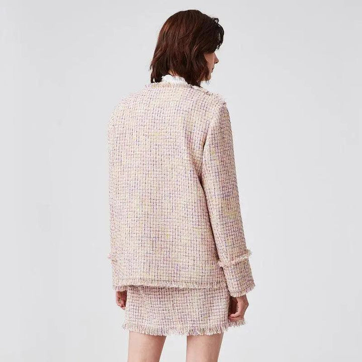 Wool Blends Knitted Jacket - Mishastyle