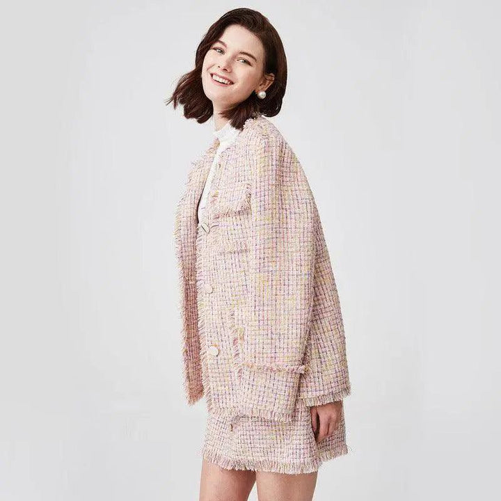 Wool Blends Knitted Jacket - Mishastyle